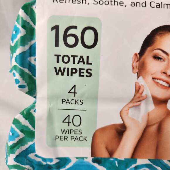 Precision Beauty Make-Up Removing Cleansing Wipes CUCUMBER 4 Packs = 160 NEW - Picture 3 of 7